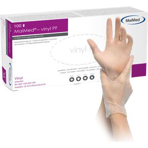Einmalhandschuhe MaiMed Vinyl PF, transparent, 50 Stück