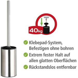 Produktbild für WC-Bürste Wenko Detroit Turbo-Loc, chrom