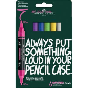 Produktbild für Acrylstifte Faber-Castell Multimark Acrylic Vibrant
