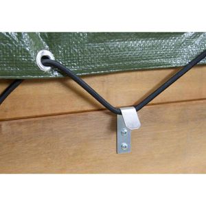 Produktbild für Planenhaken Kerbl 37605/2, Flachhaken