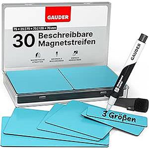 Produktbild für Magnetschilder Gauder ME-30pcs-Combo-bl, blau