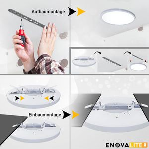Produktbild für LED-Panel Enovalite ELED300212, weiß, Ø 33 cm