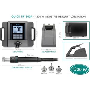 Produktbild für Lötstation QUICK QUTR1300A, TR1300A