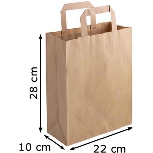 Produktbild für Papiertüten Biozoyg DSE02314, braun