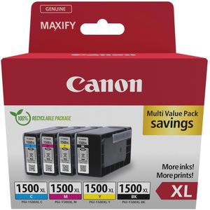 Produktbild für Tinte Canon PGI-1500XL BK, C, M, Y