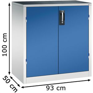 Produktbild für Werkzeugschrank CP-Möbel 8821-5035, aus Metall, grau / blau