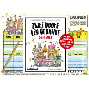 Spielblock Kylskapspoesi Zwei Doofe ein Gedanke