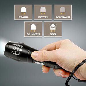 Produktbild für Taschenlampe Eaxus 10W, LED, mit Batterie