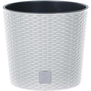 Übertopf Prosperplast Rato Round, weiß, Ø 20 x 19 cm