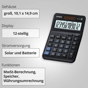 Produktbild für Taschenrechner Casio MS 20 F, Währungsumrechnung