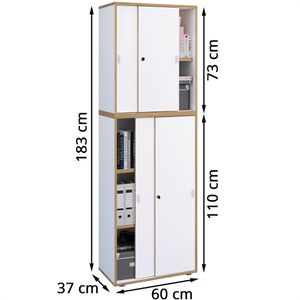 Produktbild für Schiebetürenschrank VCM Salia 920805, abschließbar