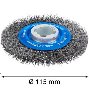 Produktbild für Drahtbürste Bosch 2608620732, Scheibenbürste Ø 115mm