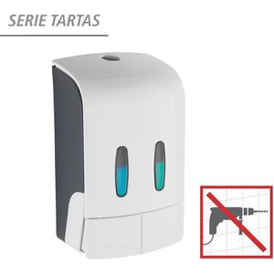 Produktbild für Seifenspender Wenko Tartas 2-Kammer-System, 24591100