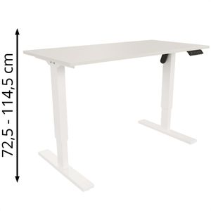 Schreibtisch Bisley E-StarterTech, lichtgrau / weiß