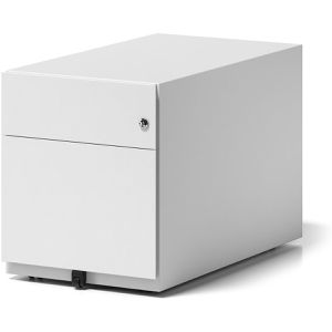 Produktbild für Rollcontainer Bisley Note, aus Metall, weiß