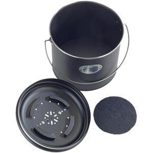 Produktbild für Mülleimer Wenko Nero L Komposteimer, schwarz