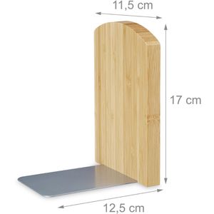 Produktbild für Buchstütze Relaxdays 10024620, braun