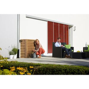 Produktbild für Regentonne Garantia Woody Wandtank, 350 Liter