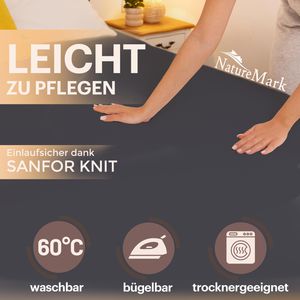 Produktbild für Spannbettlaken NatureMark Jersey, 200 x 220 cm
