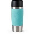 Isolierbecher Emsa Travel Mug N2012900, 360 ml hält 4h warm, Edelstahl doppelwandig, mintgrün