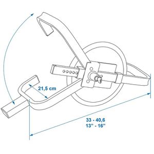 Produktbild für Parkkralle ProPlus 360172V01, 13 - 16 Zoll