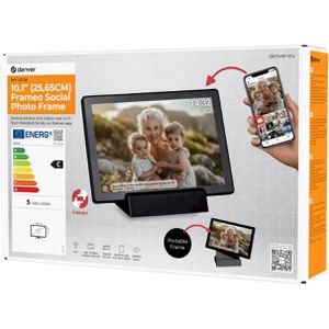 Produktbild für Digitaler-Bilderrahmen Denver PFF-1070B, mit WLAN