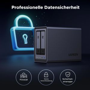 Produktbild für NAS UGREEN NASync DXP2800, 25369, 2.5GbE LAN, 2 Bay
