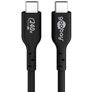 Ladekabel Goobay Sync & Charge 61717, schwarz, 1m