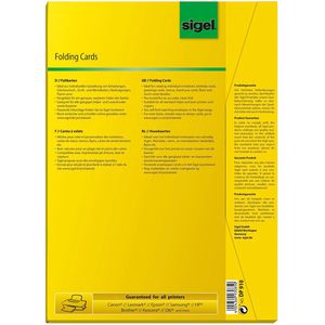 Produktbild für Faltkarten Sigel DP910, 185g/m², weiß