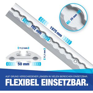 Produktbild für Airlineschiene NTG Standard, Set, zum Schrauben, 4 Stück