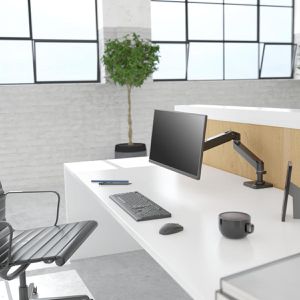 Produktbild für Monitorhalterung Ergotron LX Pro Monitor-Arm, schwarz