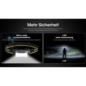 Produktbild für Stirnlampe Nitecore HA15 UHE LED, wiederaufladbar