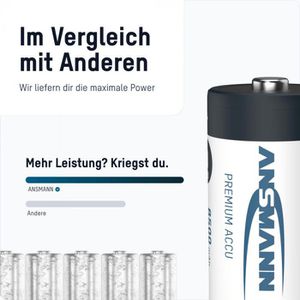 Produktbild für Akku Ansmann Premium, 1,2 V, 10000 mAh