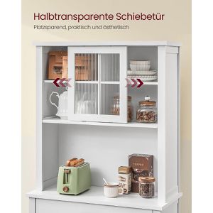 Produktbild für Küchenschrank Vasagle BBK363W21V2, weiß, (BxH) 80 x 180 cm