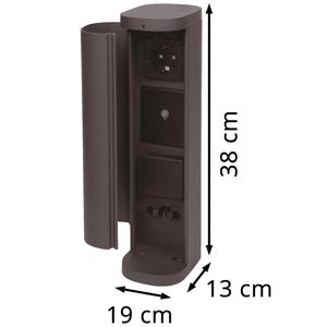 Produktbild für Gartensteckdose Bold Volo WIFI, anthrazit, anschraubbar