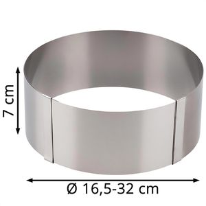 Produktbild für Tortenring APS 00040, backofenfest, aus Edelstahl