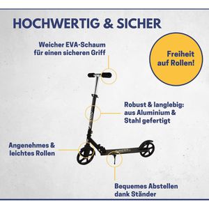 Produktbild für Scooter Best-Sporting 200, aus Aluminium, schwarz-grau