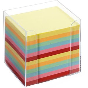 Zettelbox Folia 9902, glasklar, 9,5 x 9,5 cm