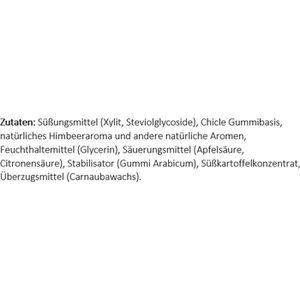 Produktbild für Kaugummis True-Gum Himbeere &amp; Vanille