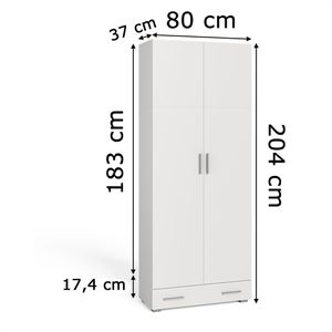 Produktbild für Mehrzweckschrank Vicco Ingo, weiß