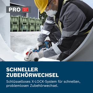 Produktbild für Winkelschleifer Bosch GWX 18V-11 S, Professional