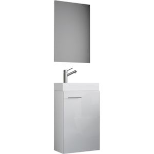 Waschtisch VCM Slito, mit Spiegel, hängend, weiß