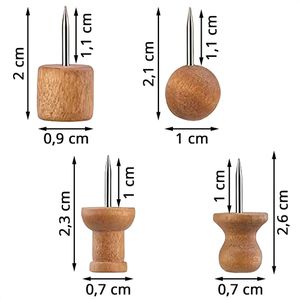 Produktbild für Pinnadeln Böttcher-AG Kopf aus Holz