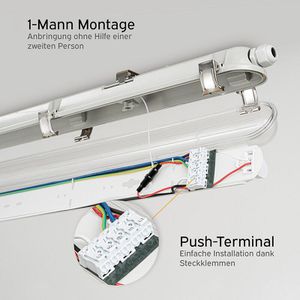 Produktbild für Feuchtraumleuchte LEDmaxx IP65, LED mit 22 Watt