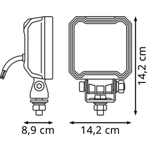 Produktbild für Zusatzscheinwerfer OSRAM LEDriving WL VX100-WD, 12V / 24V, LED