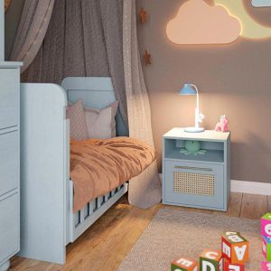 Produktbild für Schreibtischlampe Hansa Twinkel, blau, LED, dimmbar