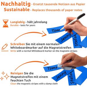 Produktbild für Magnetschilder ECENCE 21040205, blau