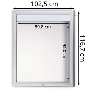 Produktbild für Schaukasten Showdown-Displays T-Linie LED B1 außen
