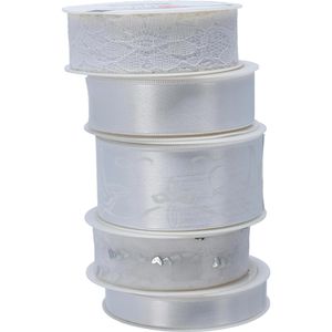 Produktbild für Geschenkband Präsent Hochzeit, weiß
