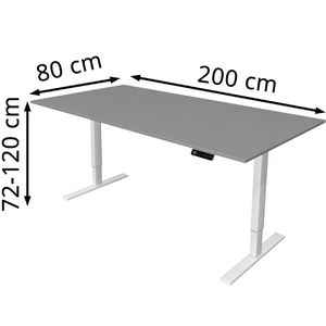 Produktbild für Schreibtisch Kerkmann Move 3, graphit / silber